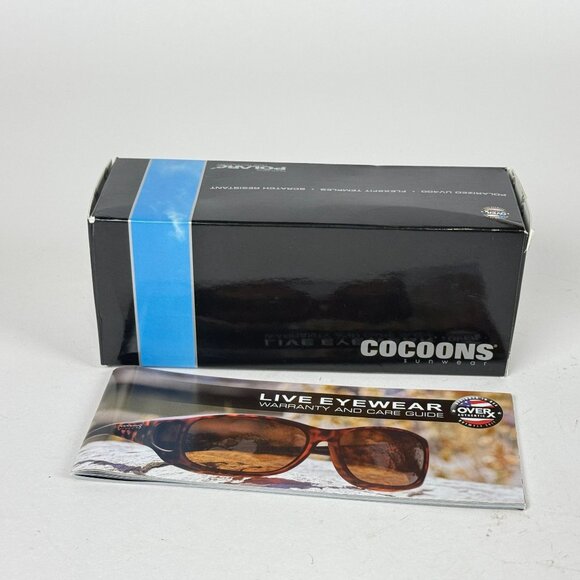 Cocoons Flex2Fit StreamLine Polarized Sunglasses In Burgundy/Gray Arms - Picture 8 of 9